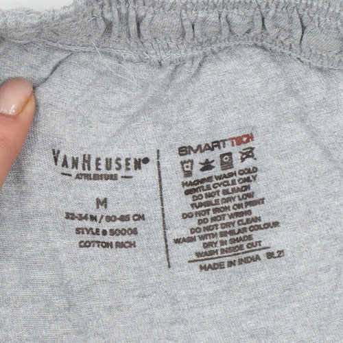 Van Heusen Men’s Grey M Sweat Shorts Drawstring Athletic Sports