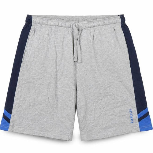 Van Heusen Men’s Grey M Sweat Shorts Drawstring Athletic Sports