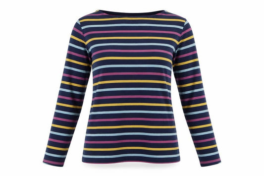 Seasalt Cornwall Women’s Multicoloured Striped Sailor Shirt UK 10