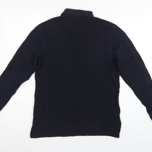 Fred Perry Teens Black L Long Sleeve Cotton Logo Polo Shirt