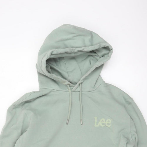 Lee Unisex Adults Green M Regular Fit Logo Pullover Hoodie