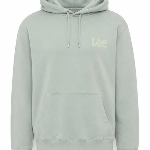 Lee Unisex Adults Green M Regular Fit Logo Pullover Hoodie