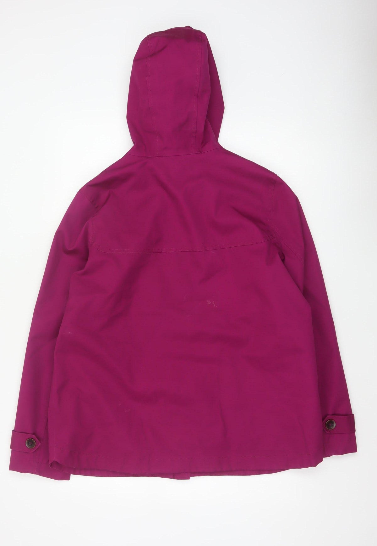 Joules Women’s Purple UK 16 Waterproof Hooded Long Rain Jacket