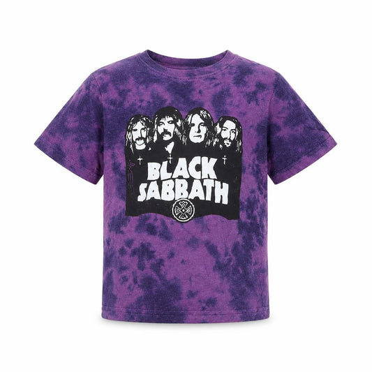 Rock Off Unisex Kids Purple Black Sabbath Graphic T-Shirt 7-8 Years