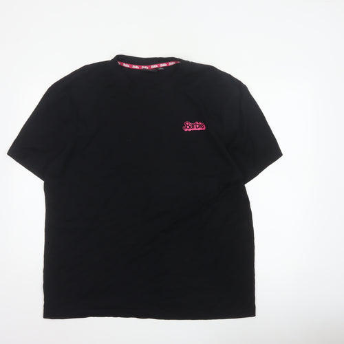 Barbie The Movie Unisex Adults Black XL Graphic Logo T-Shirt 2023