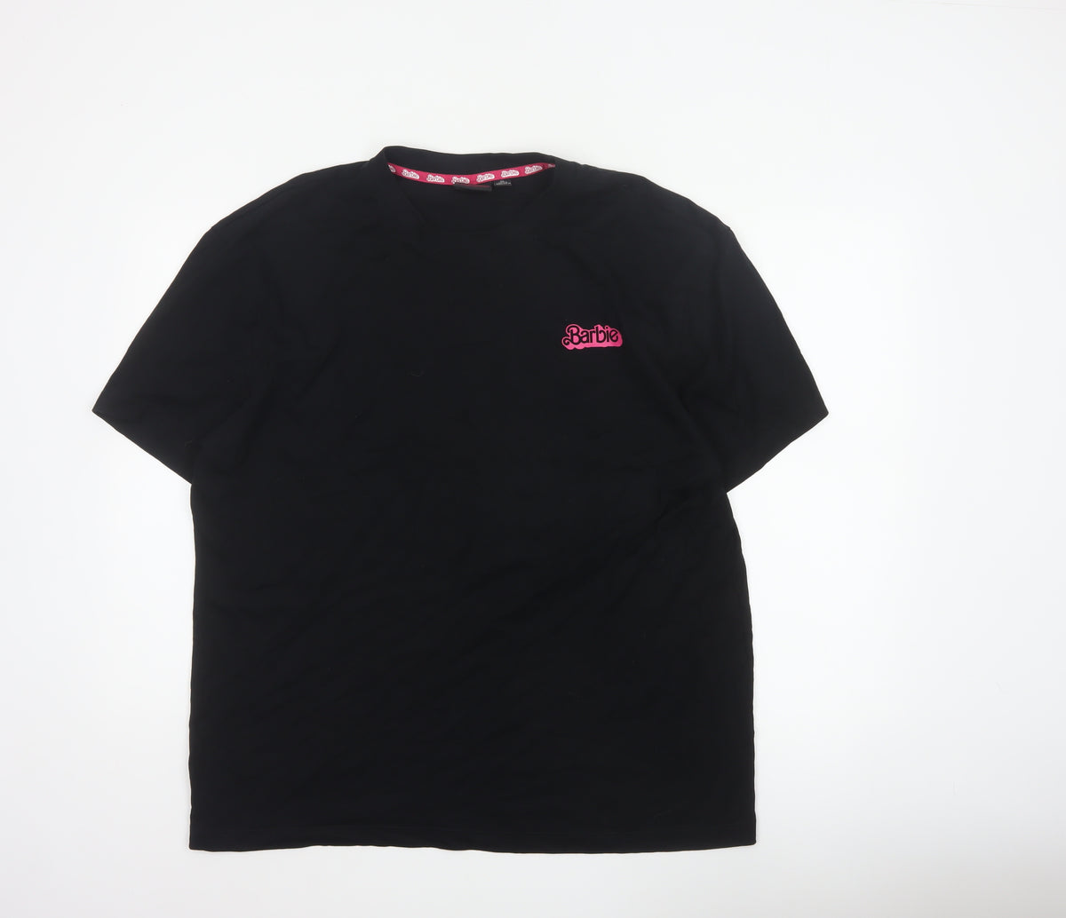 Barbie The Movie Unisex Adults Black XL Graphic Logo T-Shirt 2023