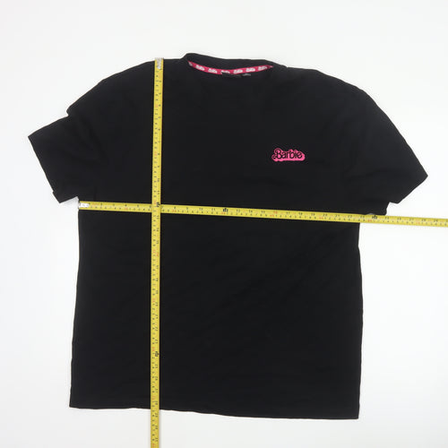 Barbie The Movie Unisex Adults Black XL Graphic Logo T-Shirt 2023