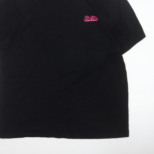 Barbie The Movie Unisex Adults Black XL Graphic Logo T-Shirt 2023