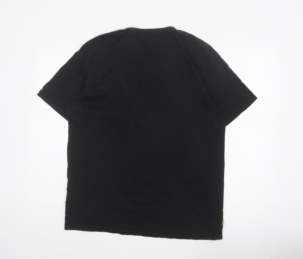 Timberland Men’s Black L Logo Graphic Print Crew Neck Cotton T-Shirt