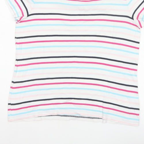 Maine New England Women’s Multicoloured Striped Cotton T-Shirt UK 16