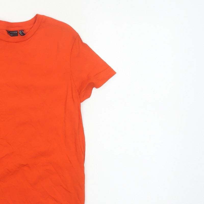 Additional view of ASOS DESIGN Women Orange UK 10 Basic Crew Neck Short Sleeve T-Shirt