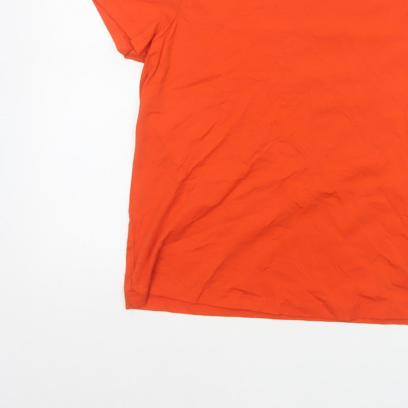 Additional view of ASOS DESIGN Women Orange UK 10 Basic Crew Neck Short Sleeve T-Shirt