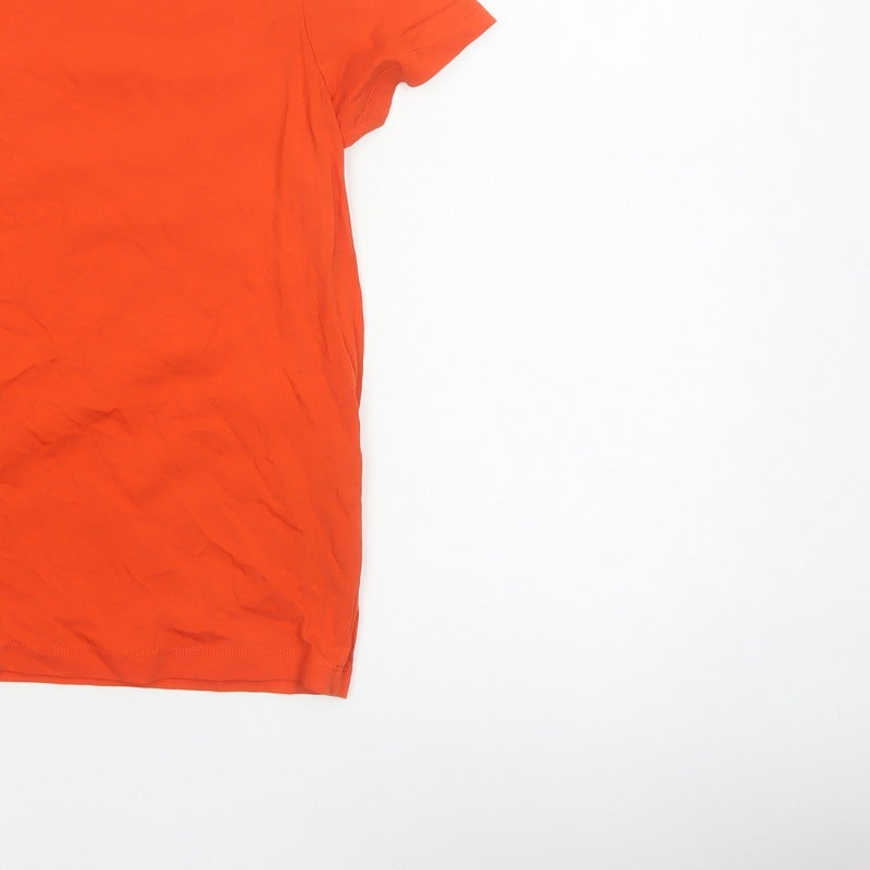 Additional view of ASOS DESIGN Women Orange UK 10 Basic Crew Neck Short Sleeve T-Shirt