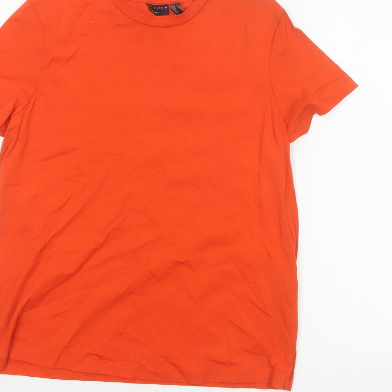 Additional view of ASOS DESIGN Women Orange UK 10 Basic Crew Neck Short Sleeve T-Shirt