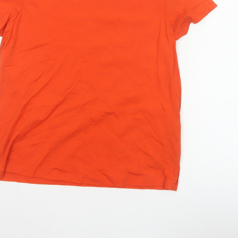 Additional view of ASOS DESIGN Women Orange UK 10 Basic Crew Neck Short Sleeve T-Shirt