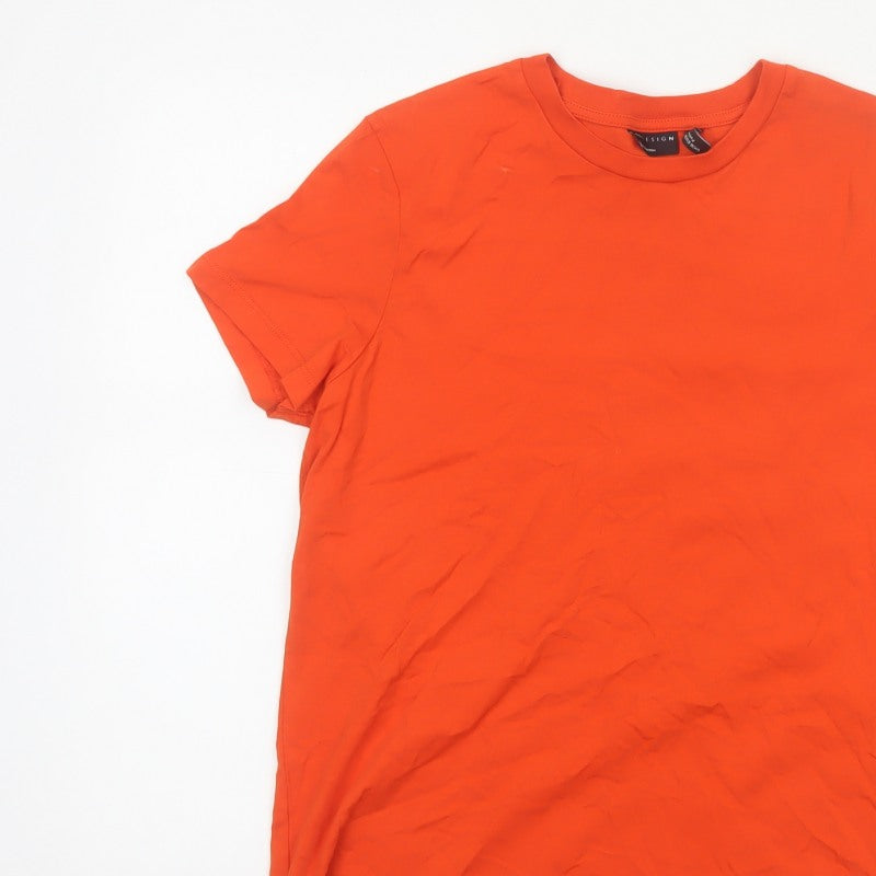 Additional view of ASOS DESIGN Women Orange UK 10 Basic Crew Neck Short Sleeve T-Shirt