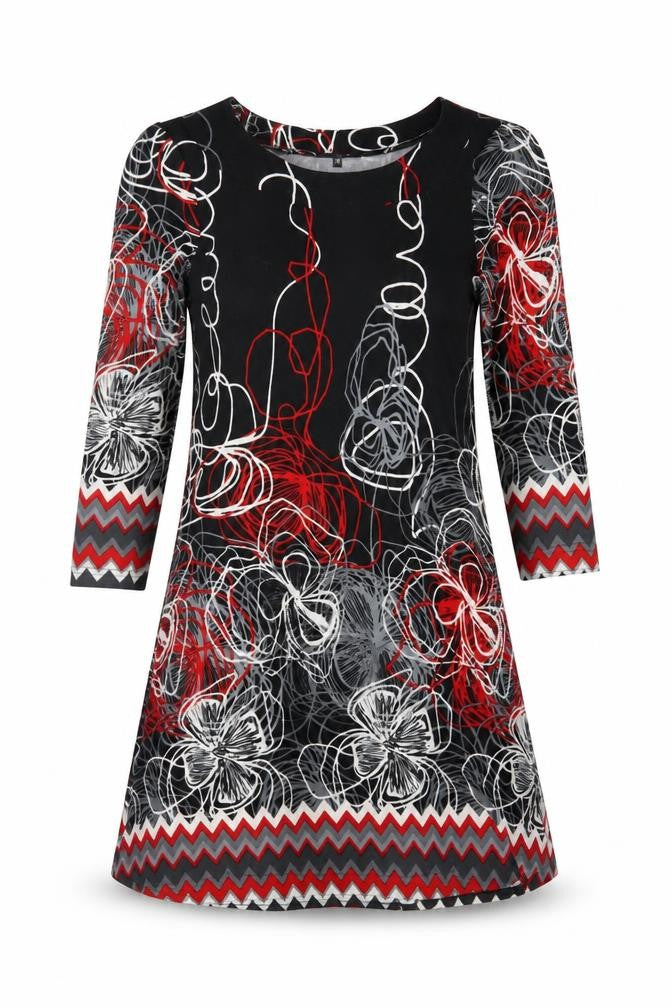 Stella Women’s Multicoloured Floral A-Line Knee Dress UK 8