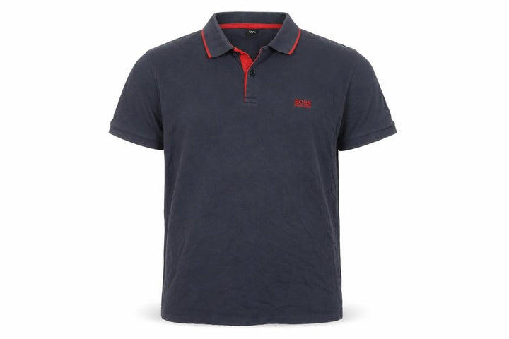 Hugo Boss Men’s Blue XL Regular Fit Short Sleeve Logo Polo Shirt
