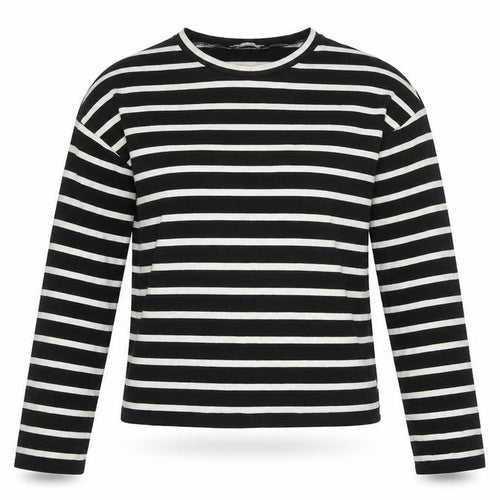 Zara Women’s Black White Stripe UK 8 Crew Neck Knit Jumper