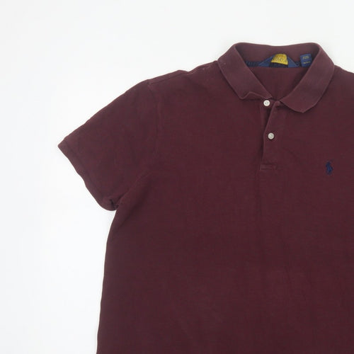 Polo Golf Ralph Lauren Men's Red XL Cotton Stretch Short Sleeve Polo