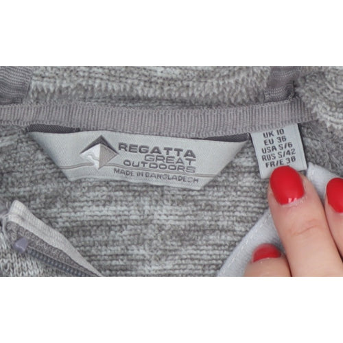 Regatta Women’s Grey UK 10 Full Zip Hooded Fleece Hoodie Outdoor