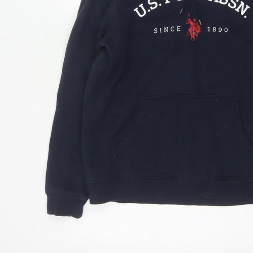 U.S. Polo Assn. Men’s Navy Blue M Pullover Logo Hoodie
