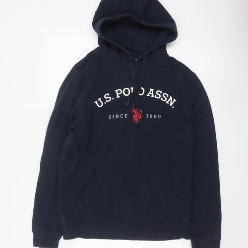 U.S. Polo Assn. Men’s Navy Blue M Pullover Logo Hoodie