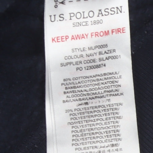 U.S. Polo Assn. Men’s Navy Blue M Pullover Logo Hoodie