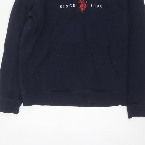 U.S. Polo Assn. Men’s Navy Blue M Pullover Logo Hoodie