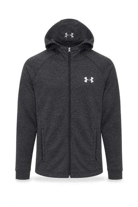 Under Armour Mens Grey S Full Zip ColdGear Hoodie