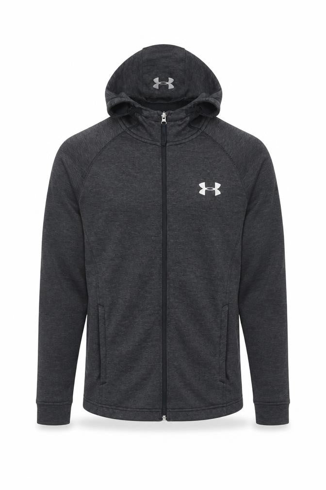 Under Armour Mens Grey S Full Zip ColdGear Hoodie
