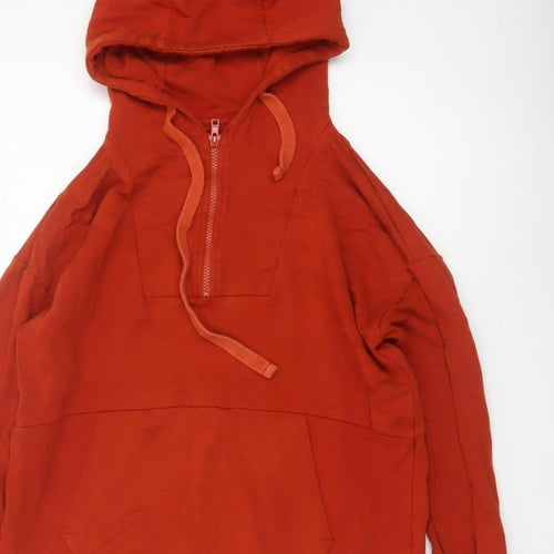 BAM Bamboo Clothing Women’s Red S Half Zip Hooded Pullover Hoodie