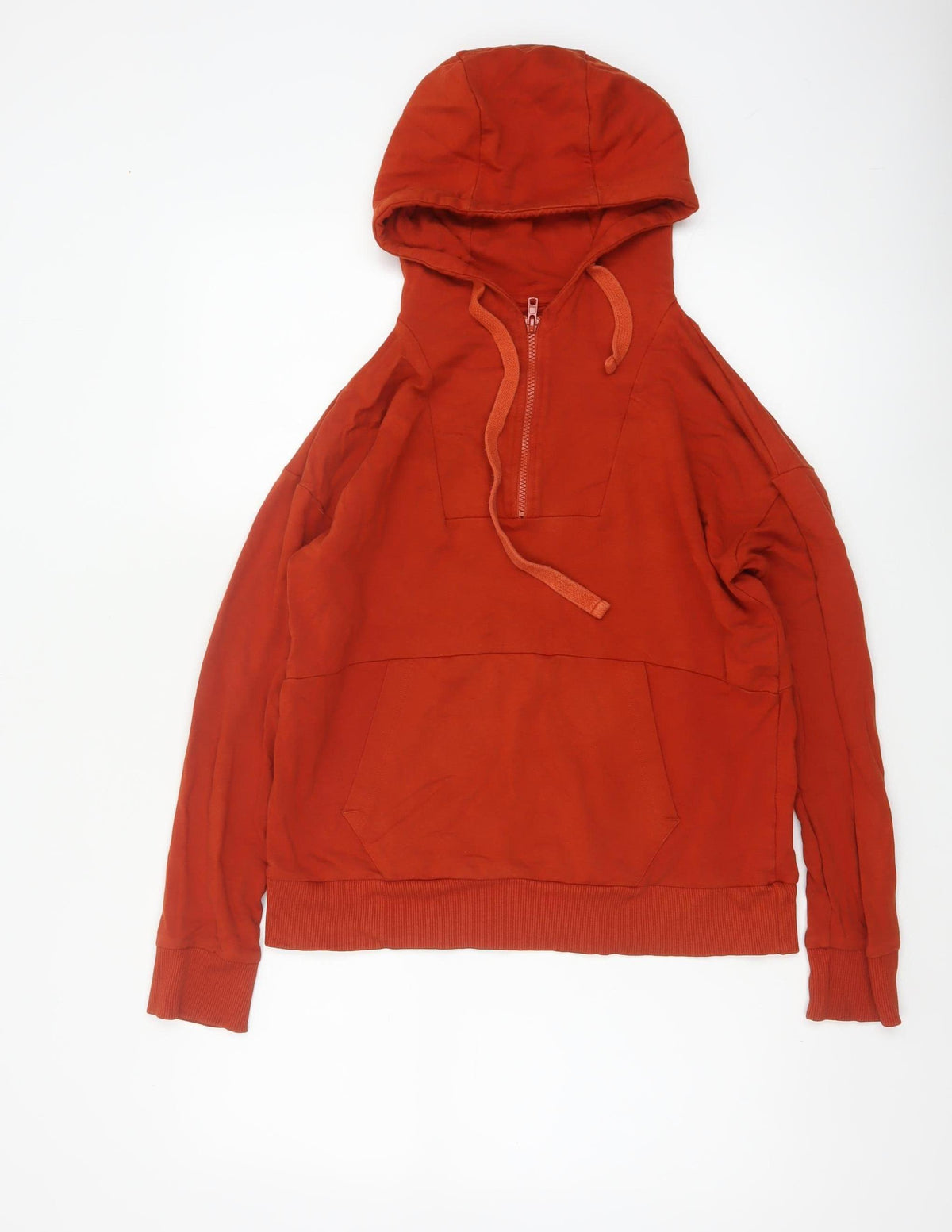 BAM Bamboo Clothing Women’s Red S Half Zip Hooded Pullover Hoodie