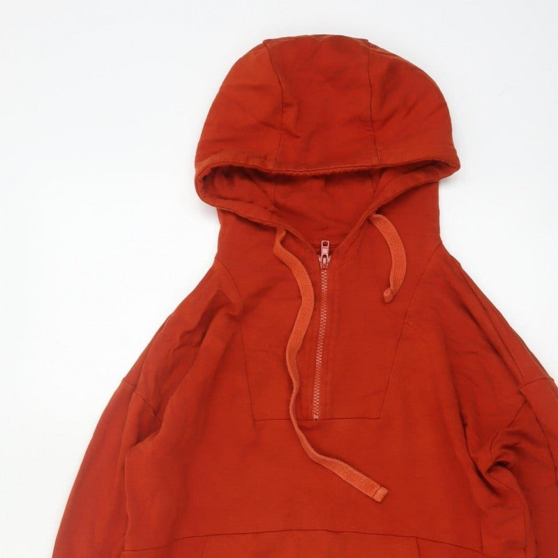 BAM Bamboo Clothing Women’s Red S Half Zip Hooded Pullover Hoodie