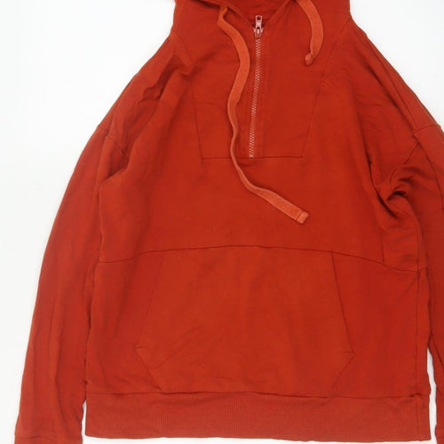 BAM Bamboo Clothing Women’s Red S Half Zip Hooded Pullover Hoodie