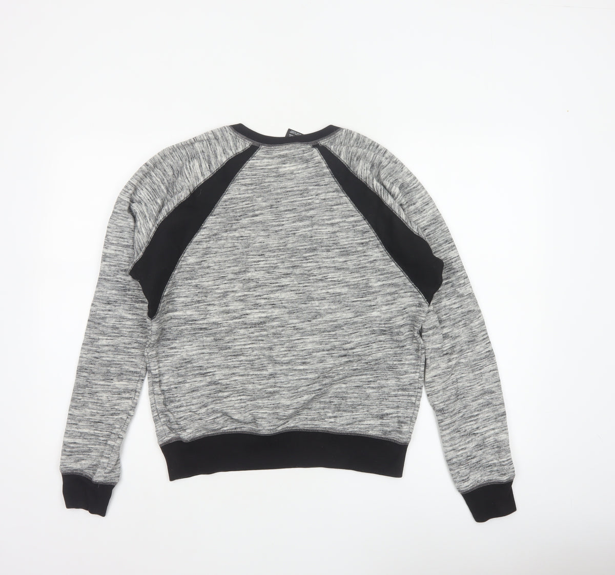 PINK Victoria's Secret Women Grey S Raglan Jersey Sweatshirt Top