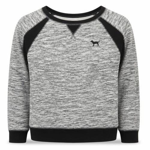 PINK Victoria's Secret Women Grey S Raglan Jersey Sweatshirt Top
