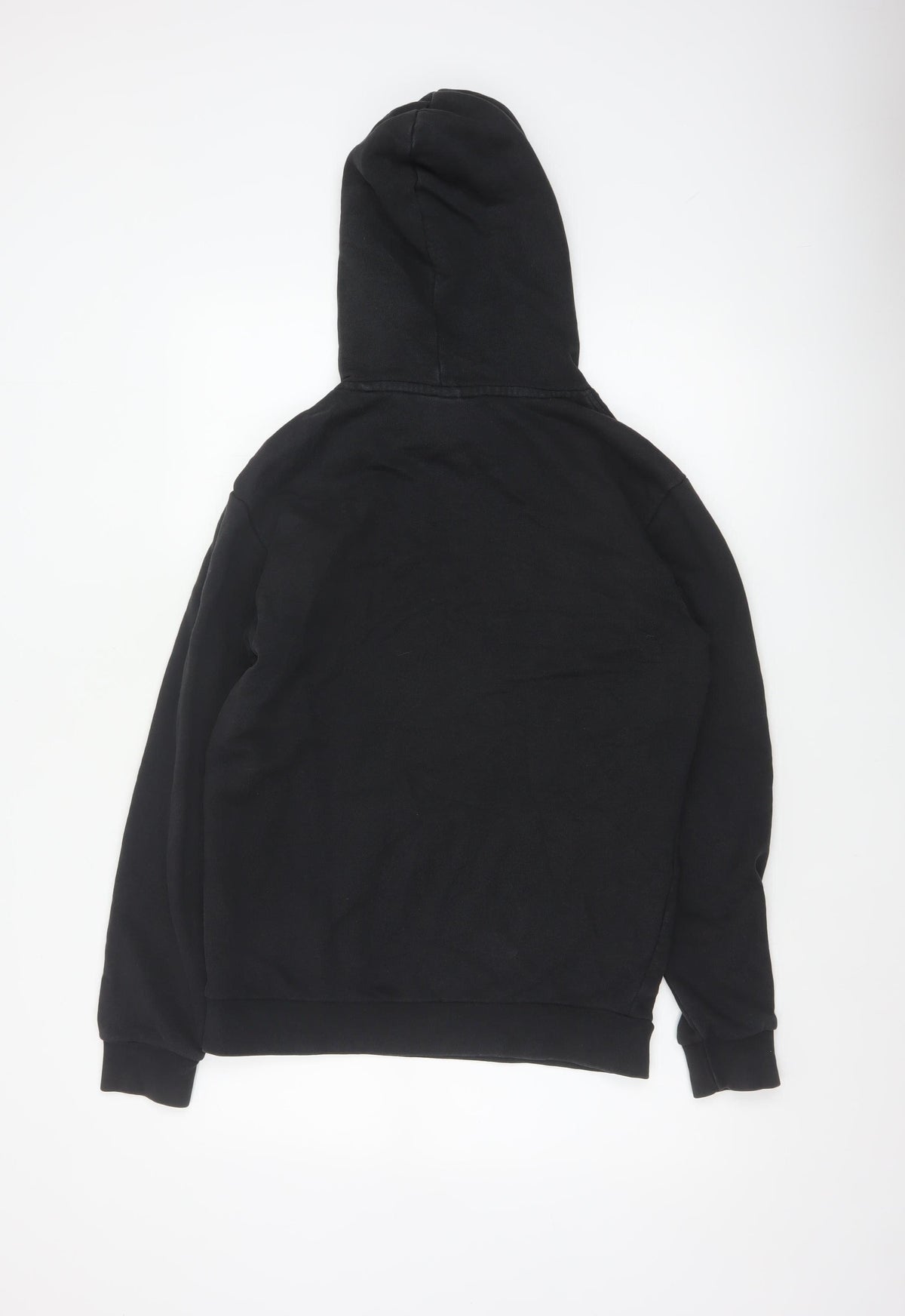 adidas Men’s Black M Pullover Hoodie Trefoil Logo Pockets