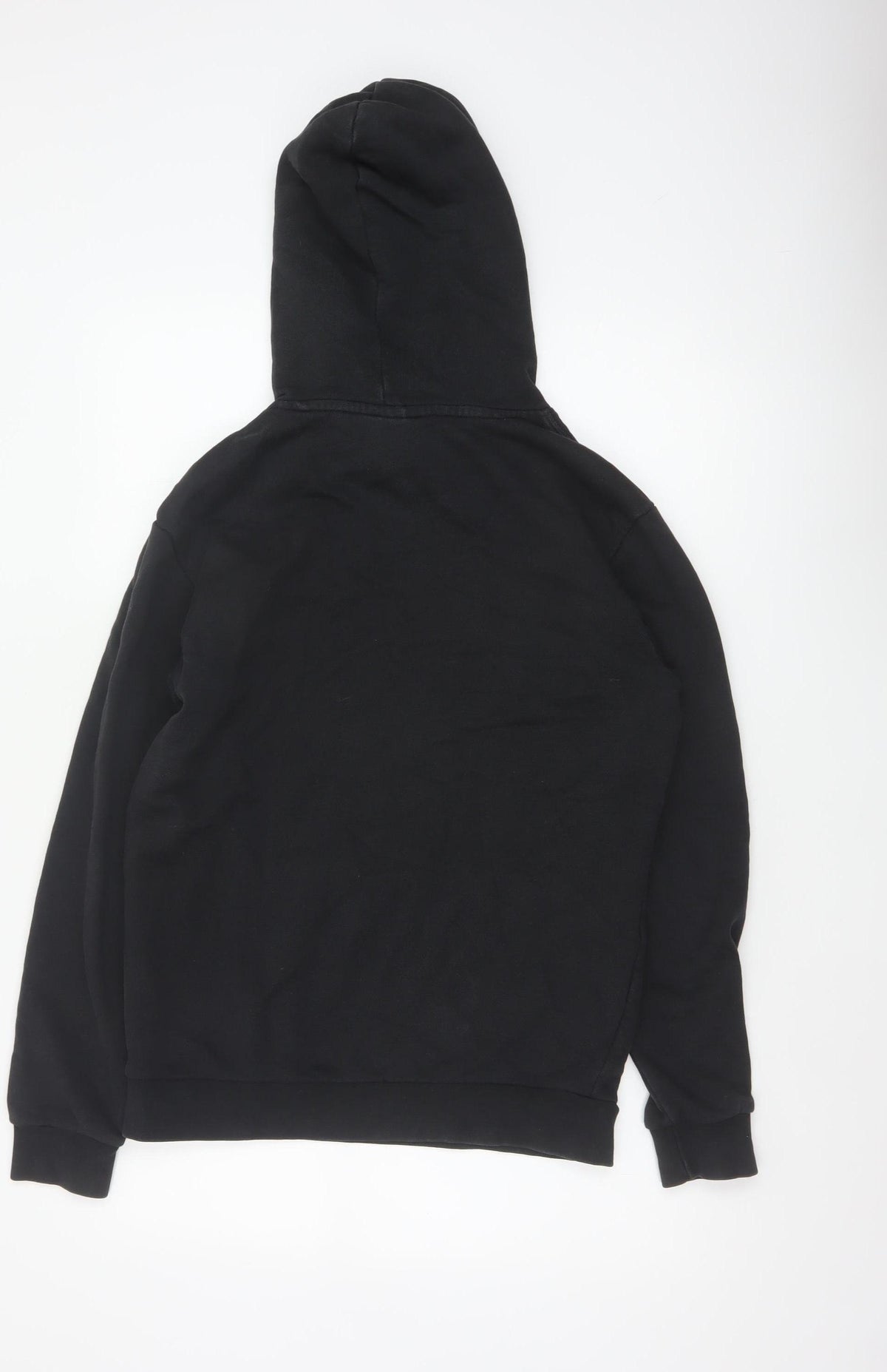 adidas Men’s Black M Pullover Hoodie Trefoil Logo Pockets
