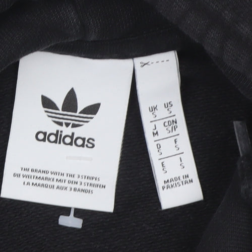 adidas Men’s Black M Pullover Hoodie Trefoil Logo Pockets