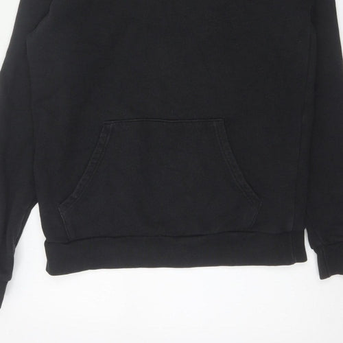 adidas Men’s Black M Pullover Hoodie Trefoil Logo Pockets