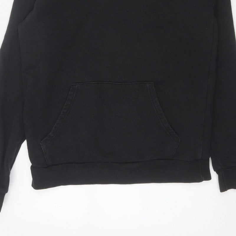 adidas Men’s Black M Pullover Hoodie Trefoil Logo Pockets