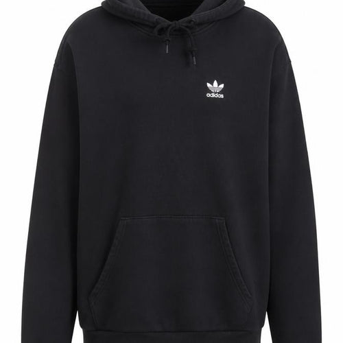 adidas Men’s Black M Pullover Hoodie Trefoil Logo Pockets