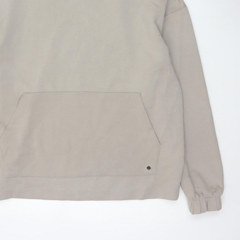 Pull&Bear Men’s Beige M Oversized Pullover Hoodie Pockets