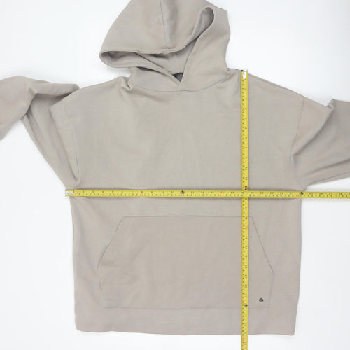 Pull&Bear Men’s Beige M Oversized Pullover Hoodie Pockets