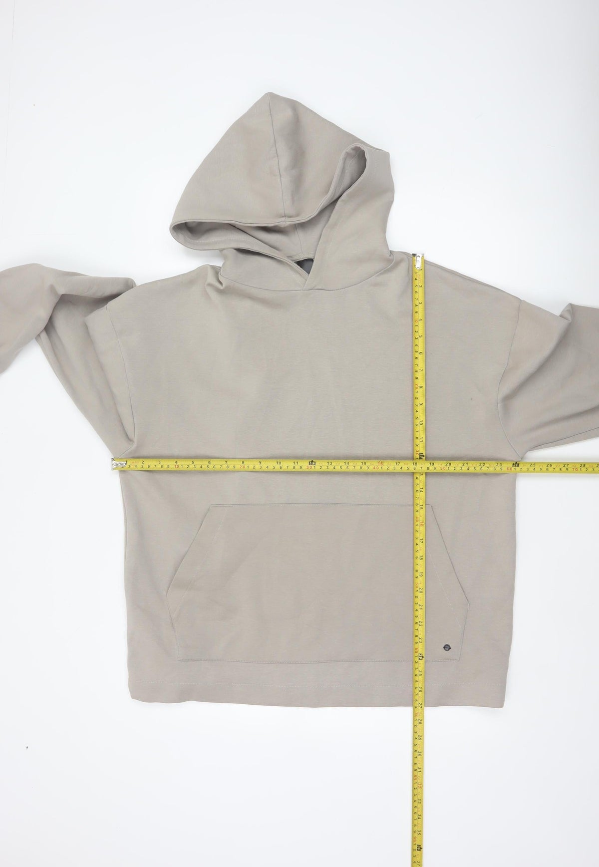 Pull&Bear Men’s Beige M Oversized Pullover Hoodie Pockets