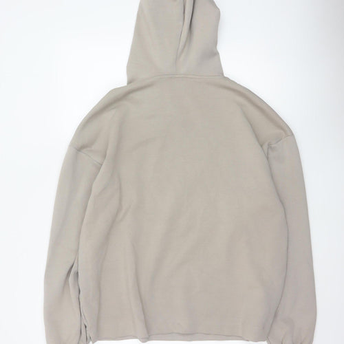 Pull&Bear Men’s Beige M Oversized Pullover Hoodie Pockets