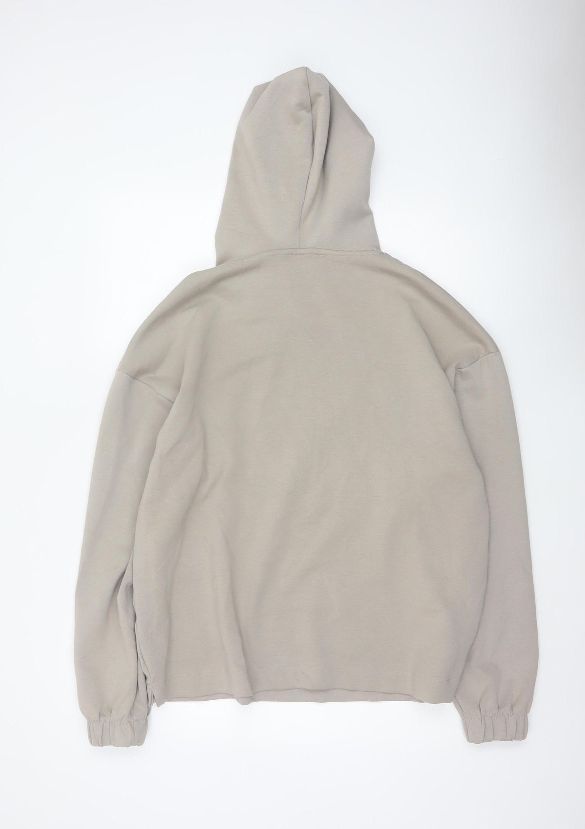 Pull&Bear Men’s Beige M Oversized Pullover Hoodie Pockets