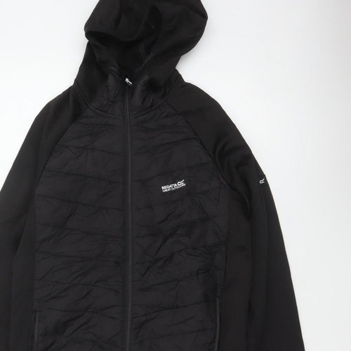Regatta Men's Black S Hooded Quilted Hybrid Puffer Jacket