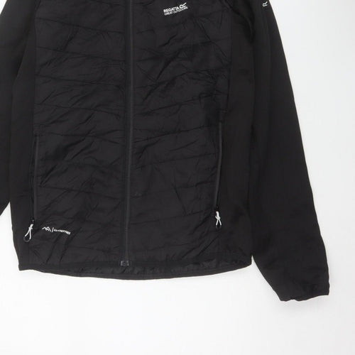 Regatta Men's Black S Hooded Quilted Hybrid Puffer Jacket
